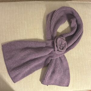 Wool and cashmere lilac scarf from Bloomingdale's